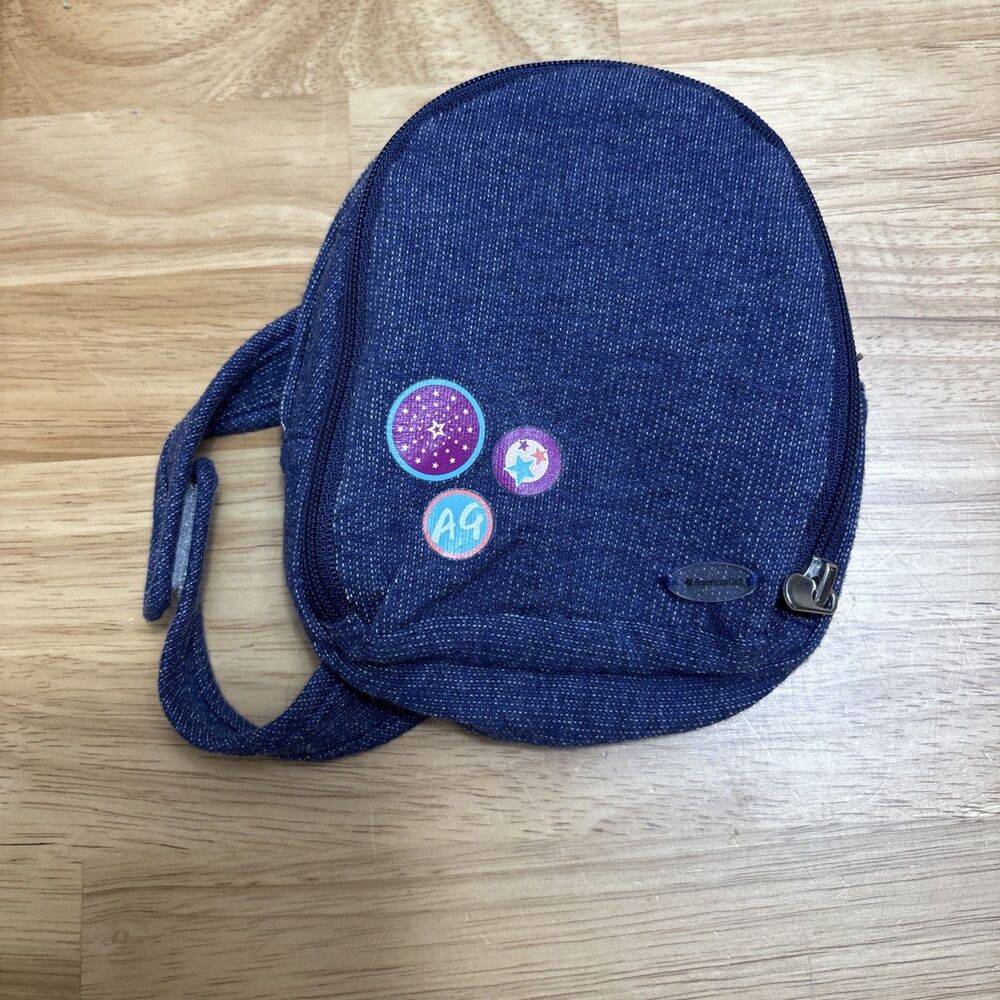 American Girl Doll Blue Backpack Book Bag From Desk & School Set RETIRED